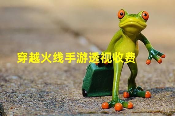 穿越火线手游透视收费有哪些？终极心得第一成功上架