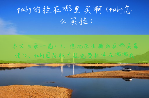 绝地求生辅助在哪买靠谱?吃鸡神器在哪里开
